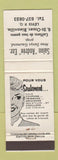 Matchbook Cover - Salon Andree Levis QC