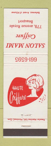 Matchbook Cover - Salon Miami Coiffure Beauport QC