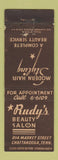 Matchbook Cover - Rudy's Beauty Salon Chattanooga TN WEAR