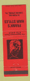 Matchbook Cover - Frank's Hair Salon Sinking Springs PA