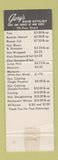 Matchbook Cover - Gary's Hair Salon New York City