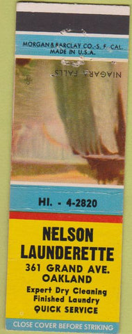 Matchbook Cover - Nelson Laundry Oakland CA