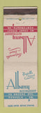 Matchbook Cover - Albany Restaurant Norfolk VA Portsmouth VA WWII
