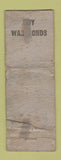 Matchbook Cover - Shatzel's Grill pinup WWII POOR