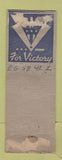 Matchbook Cover - Juniper Liquor Store San Diego CA pinup WWII WORN BACK