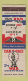 Matchbook Cover - WWII War Bonds Stamps Universal Match