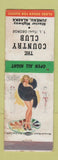 Matchbook Cover - Country Club Juneau AK pinup