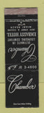 Matchbook Cover - The Chamber Embassy Hotel Miami Beach FL