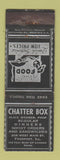 Matchbook Cover - Chatter Box Restaurant Freeport IL WEAR