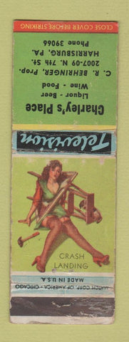 Matchbook Cover - Charley's Place Harrisburg PA pinup WEAR