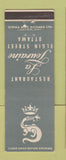 Matchbook Cover - La Touraine Restaurant Ottawa ON