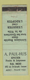Matchbook Cover - A Paul Hus Grocery Lauzon QC WORN