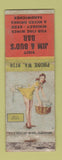 Matchbook Cover - Jim & Bud's Bar pinup WWII POOR