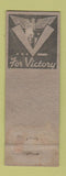 Matchbook Cover - Jim & Bud's Bar pinup WWII POOR