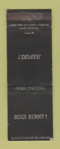 Matchbook Cover - Bugs Bunny Jeepers Hitching Post Freeport IL WEAR
