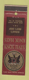 Matchbook Cover - Knox Hats Rodak's Men's Store Weirton WV