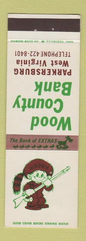 Matchbook Cover - Wood County Bank Parkersburg WV