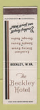 Matchbook Cover - Beckley Hotel WV
