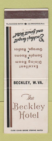 Matchbook Cover - Beckley Hotel WV