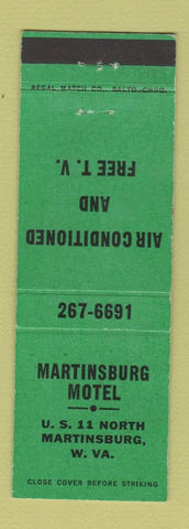 Matchbook Cover - Martinsburg Motel Martinsburg WV