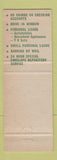 Matchbook Cover - Wood County Bank Parkersburg WV