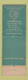 Matchbook Cover - Elgin Watches Wellman O'Shea Jewelry Huntington WV