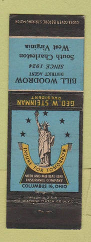 Matchbook Cover - Bill Woodrow Insurance South Charleston WV