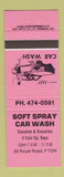 Matchbook Cover - Soft Spray Car Wash
