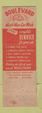 Matchbook Cover - Sunoco oil gas Boulevard Car Wash Arlington VA