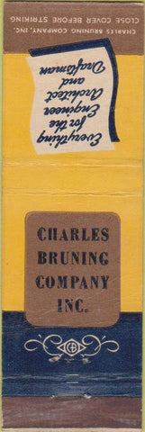 Matchbook Cover - Bruning Co Newark Detroit Seattle Chicago