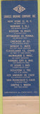 Matchbook Cover - Bruning Co Newark Detroit Seattle Chicago