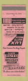 Matchbook Cover - Lux Car Wash Lincoln Park Southgate MI