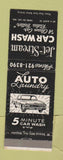 Matchbook Cover - Jet Stream Car Wash Fond Du Lac WI