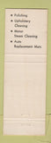 Matchbook Cover - Jet Stream Car Wash Fond Du Lac WI
