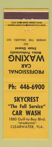 Matchbook Cover - Skycrest Car Wash Clearwater FL