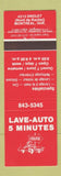 Matchbook Cover - Lave Car Wash Montreal QC
