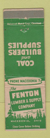 Matchbook Cover - Fenton Lumber Supply Macedonia OH