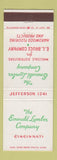 Matchbook Cover - Emerald Lumber Company Cincinnati OH EL Bruce