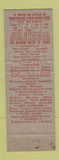 Matchbook Cover - Diamond Lumber Yards
