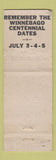 Matchbook Cover - Sandford and Zartman Lumber Winnebago IL WORN