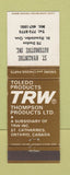 Matchbook Cover - TRW Thompson Products St Hyacinthe QC