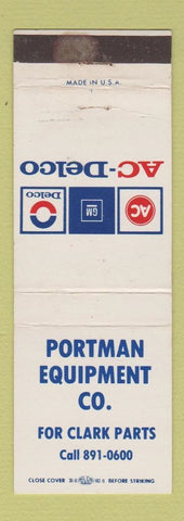 Matchbook Cover - AC Delco Auto Parts Portman
