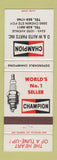 Matchbook Cover - Champion Spark Plugs D&W Auto Parts Ste Foy QC