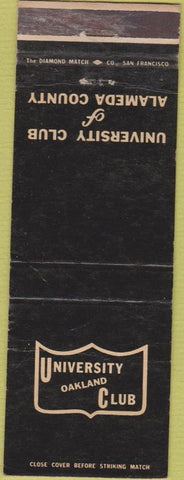 Matchbook Cover - University Club Oakland CA WEAR