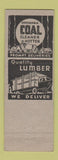 Matchbook Cover - Consolidated Lumber Stillwater MN