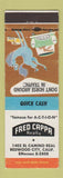 Matchbook Cover - Fred Cappa Real Estate Redwood City CA