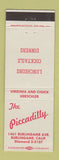 Matchbook Cover - The Piccadilly Restaurant Burlingame CA