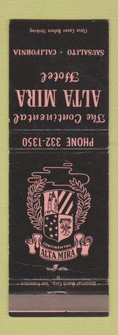 Matchbook Cover - Alta Mira Hotel Sausalito CA