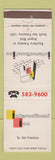 Matchbook Cover - International Inn South San Francisco CA
