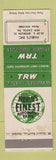 Matchbook Cover - TRW Toledo Products Hable's Auto Parts New Castle PA